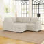 Canapé de rangement modulaire en L Aubade avec repose-pieds amovible-805846000