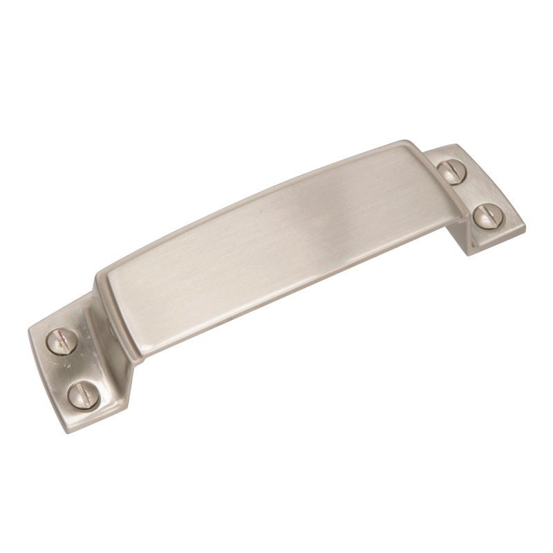 Poignée coquille 3 1/2 po Highland Ridge, Nickel satiné