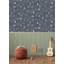 Papier peint intissé texturé Navy Nature's Magic, non encollé, 57 pieds carrés.-48601938