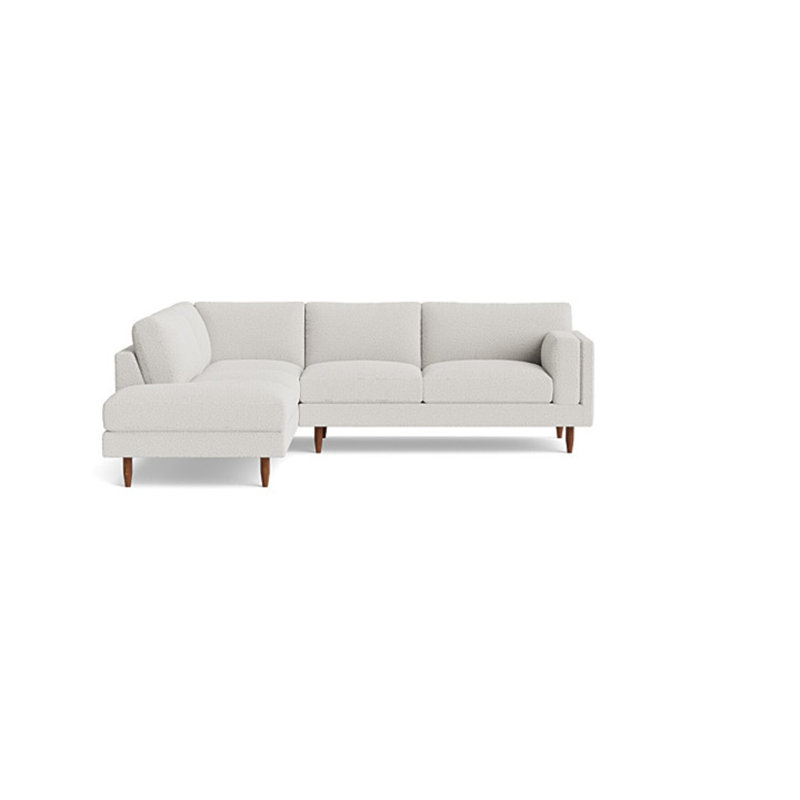 Skinny Fat Sectional, Performance Weave - Spa, Left Hand Facing