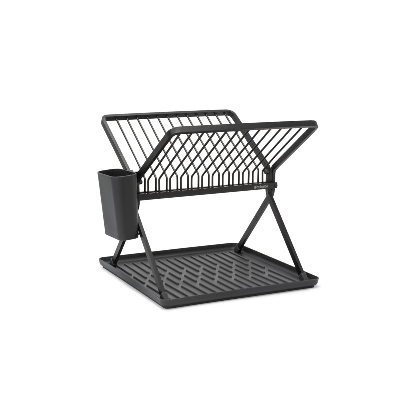 Brabantia Sinkside Small Foldable Dish Drying Rack, Dark Grey