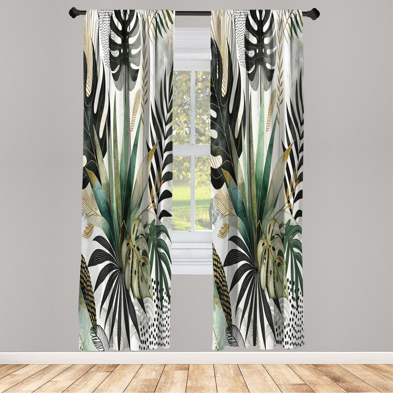 Semi Sheer Curtain Pair, 56" W x 84" L