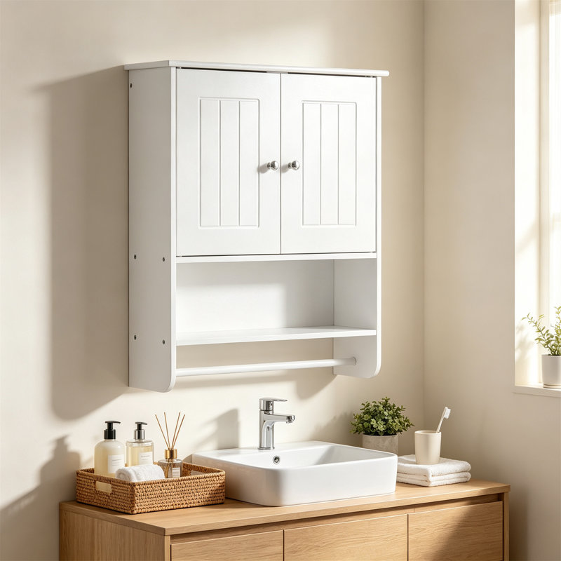 Bathroom Cabinet, White