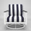 Chaise berçante d'extérieur en métal avec coussin Sunbrella Townsend-306658819