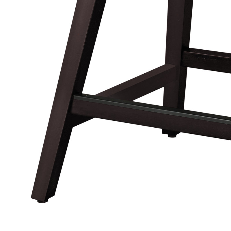 Albaugh Swivel Upholstered Counter Stool, Gray, Brown