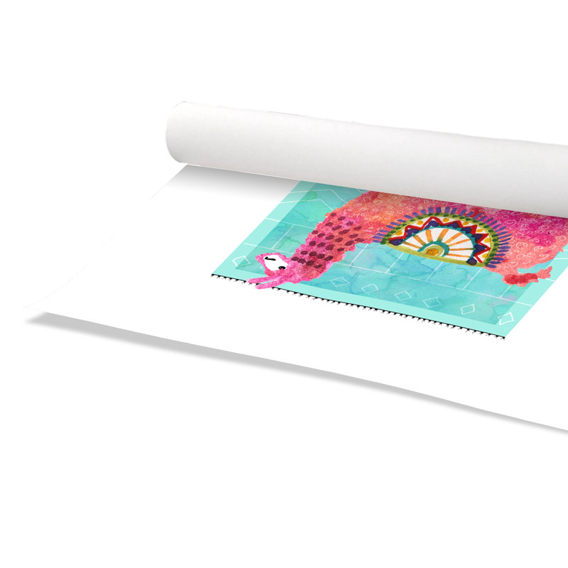Impression sur papier roulé «Lovely Llama III», H 10 po x l 8 po x P 1 po