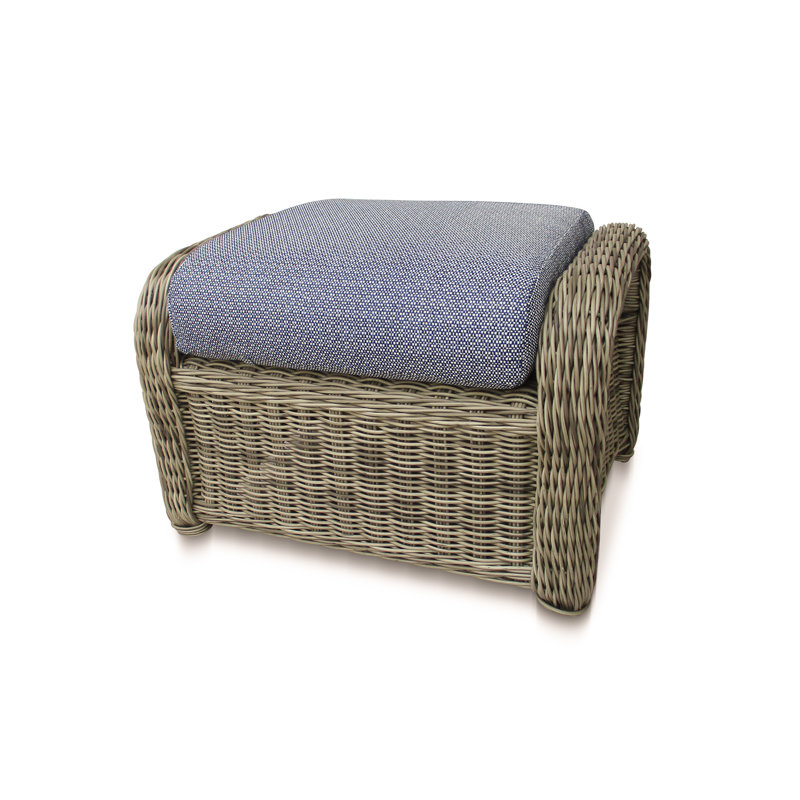 Repose-pieds avec coussin Julia, Ciel