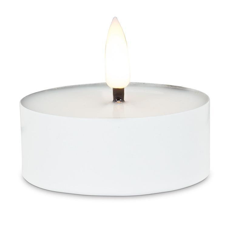 Bougie chauffe-plat blanche à DEL Maxilight, Blanc