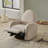 Boucle Fabric 360 Swivel and Glider Recliner Chair-2081748631