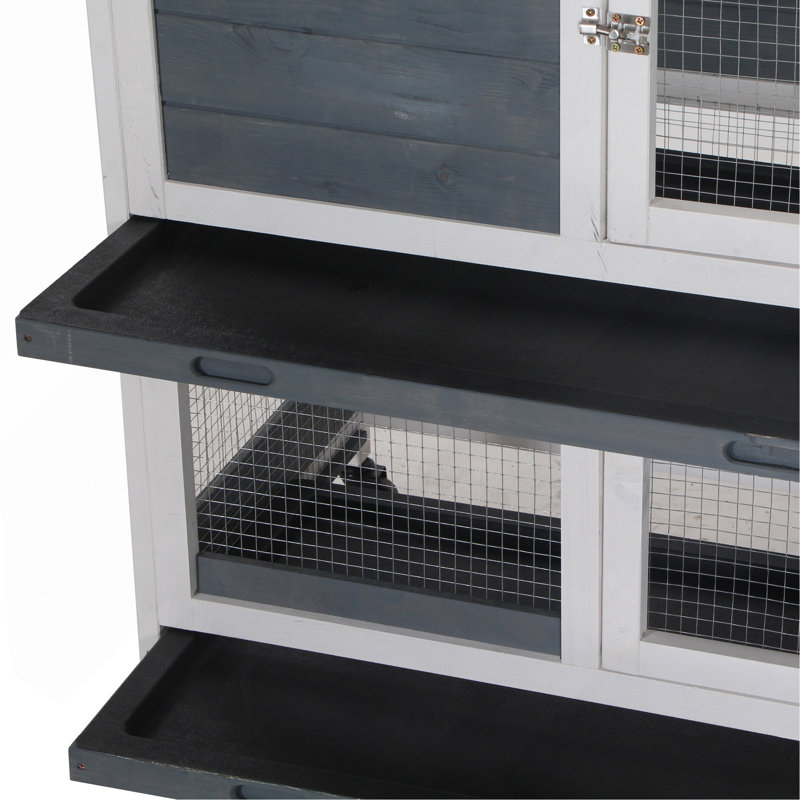 Cage à lapin en bois pour animaux de compagnie avec cage pour animaux de compagnie