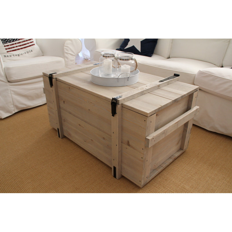 Lennon Solid Wood Coffee Table, 48cm H x 98cm W x 55cm D
