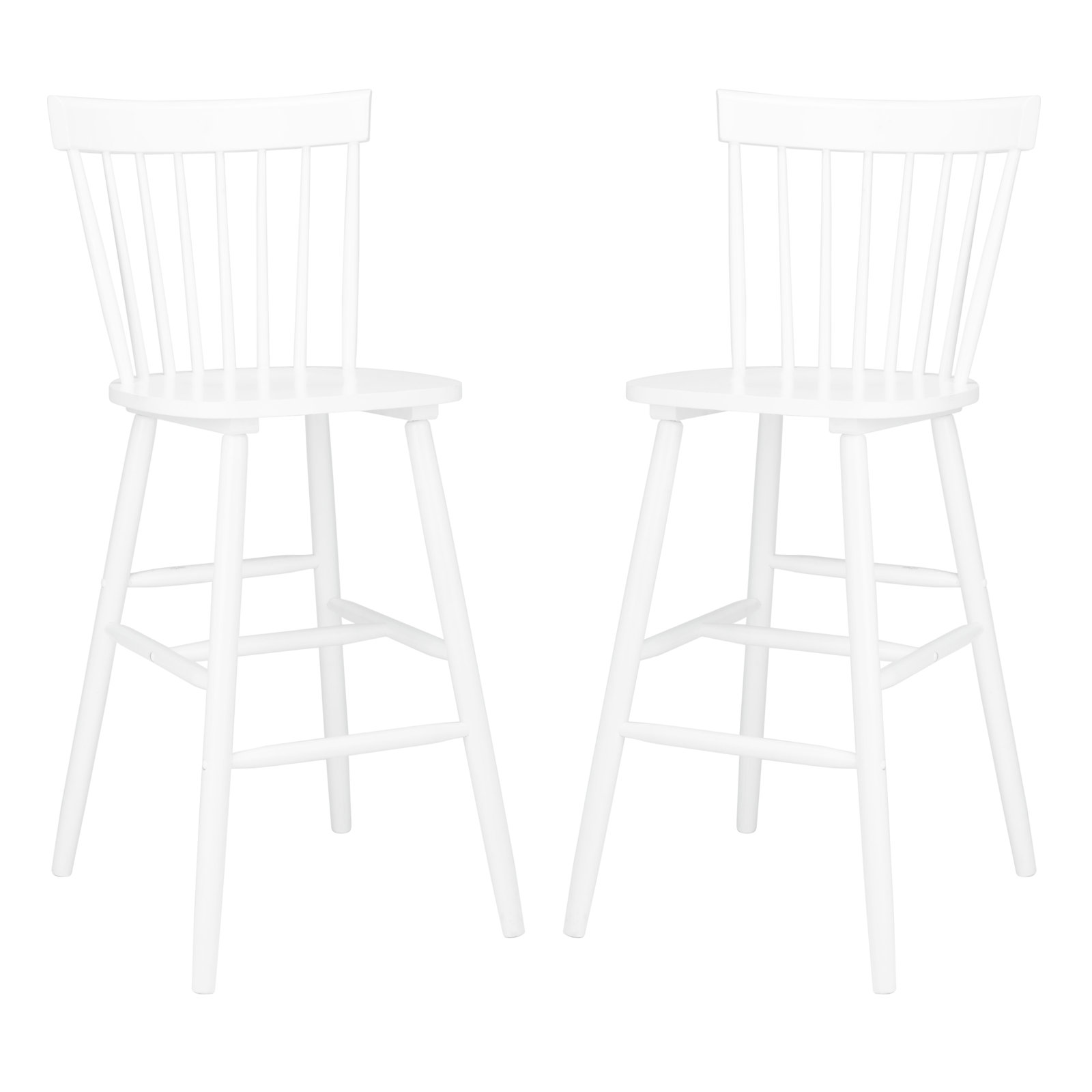 Stacee Bar and Counter Stool, White, Bar Stool (29" Seat Height)