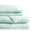 Ensemble de 4 très grands draps 100% molleton doux au toucher - fonction de boulochage, drap plat, 2 taies d'oreiller ajustées, convient aux matelas de 16 po, lavable à la machine, confortable et endormi, boulochage
