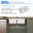 33'' L x 19"W Undermount Double Bowl Quartz Kitchen Sink-99703133