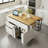 Storage Kitchen Island With Drop Leaf And 2 Seatings And Power Outlet-1269298861