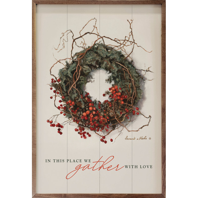 «Gathering Wreath I» par Bonnie Mohr, H 8 po x l 5 po