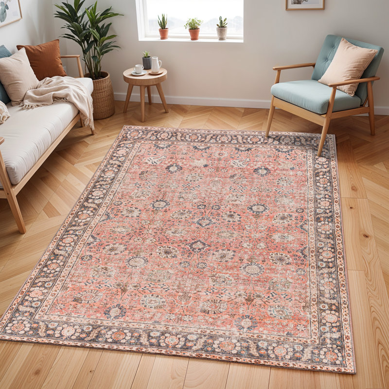 Colin Machine Washable Traditionnal Boho Area Rug, Rectangle 200 x 275cm