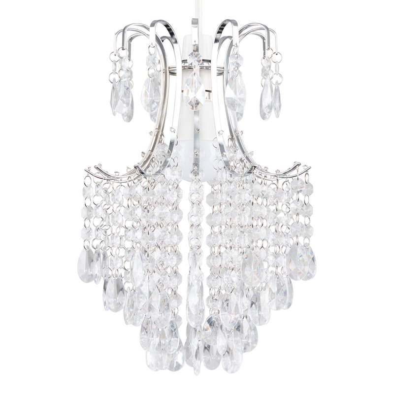 Donah 36 cm H Novelty Pendant Shade ( Clip On ), Clear
