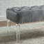 Banc rembourré en velours capitonné Valley-1735368165