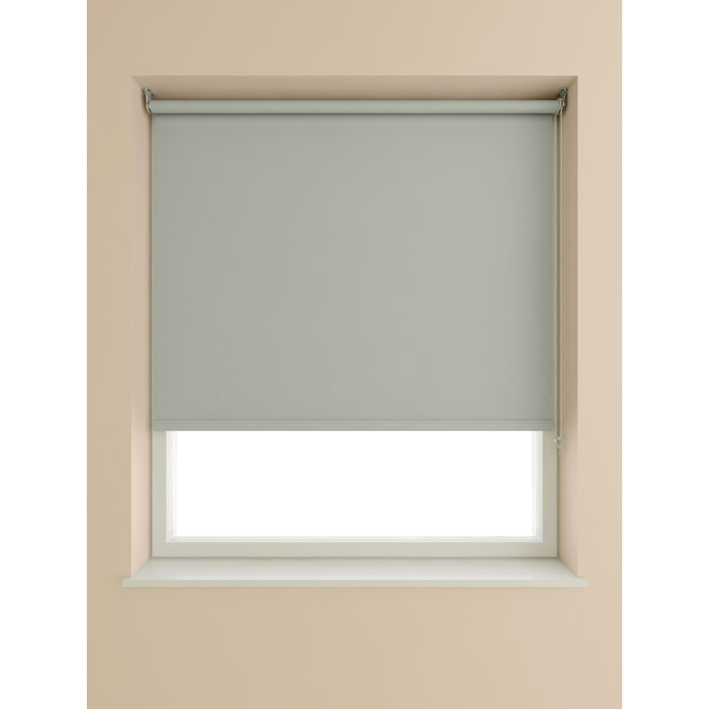 Blackout Roller Blind, Light Grey, 60 cm W x 175 cm L