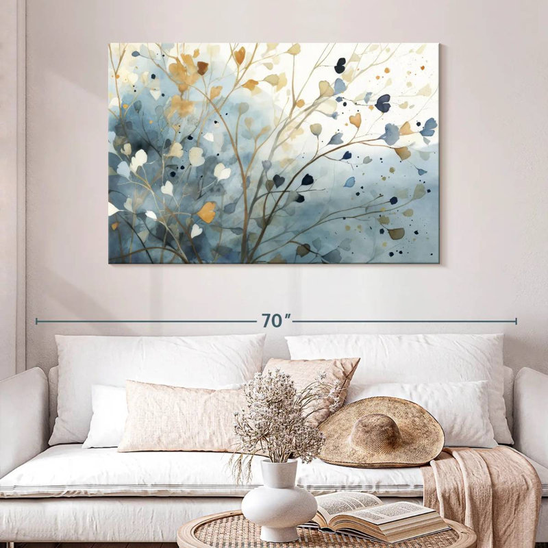 Harnek Leaves Medley III, 32" H x 48" W