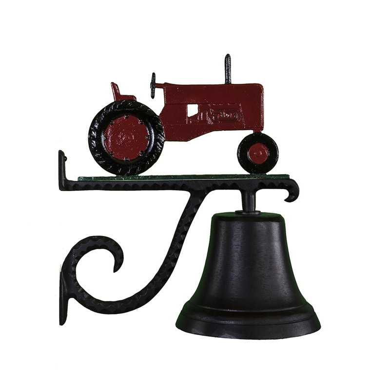 Cloche de tracteur en fonte, Rouge