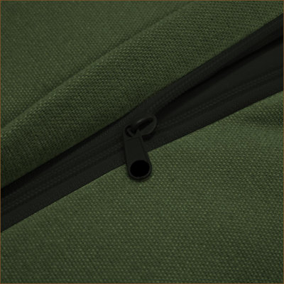 Canapé modulaire, siège moderne à 2 places avec repose-pieds convertible | Chenille vert sauge, housse amovible