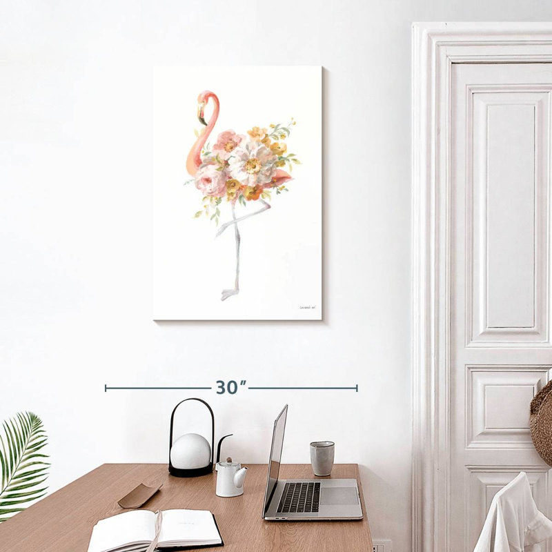 Flamant rose Brampt II, H 30 po x l 20 po