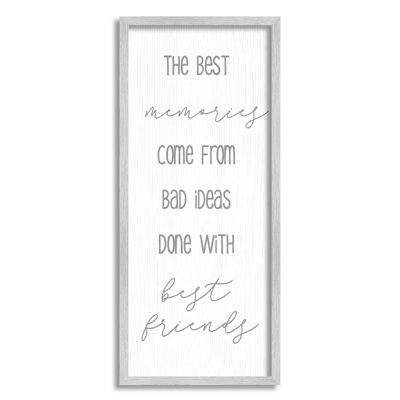 «Best Memories from Bad Ideas Funny» par Lil 'Rue - impression