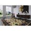 Wool Oriental Area Rug in Beige/Black-45411033