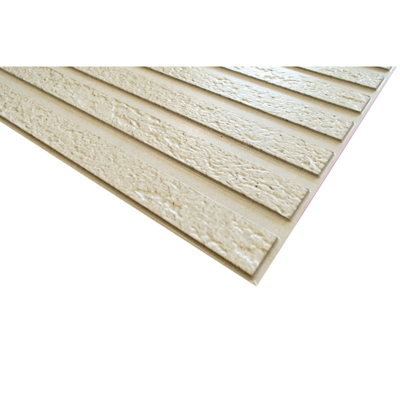Falkirk Retro 3D VI 38.2" x 19.7" Faux Wood 3D Wall Panel (1-pack), Cream