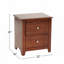 Table de chevet avec 2 tiroirs-715200039