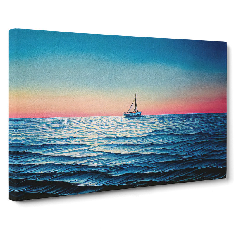 Stunning Sailing Boat - Wrapped Canvas, 40cm H x 60cm W x 3cm D