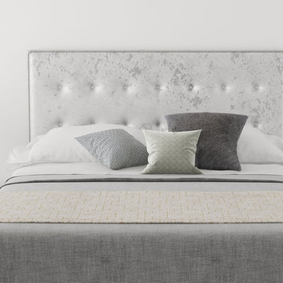Wem Upholstered Velvet Panel Headboard