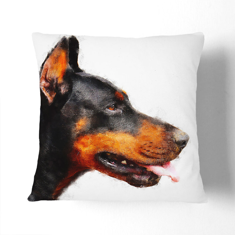 Square Throw Cushion, 55cm H x 55cm W x 20cm D