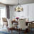 6 - Light 21.65" Dimmable Farmhouse Geometric Drum Chandelier Ceiling Lights for Foyer Kitchen Island Living Room-109402282
