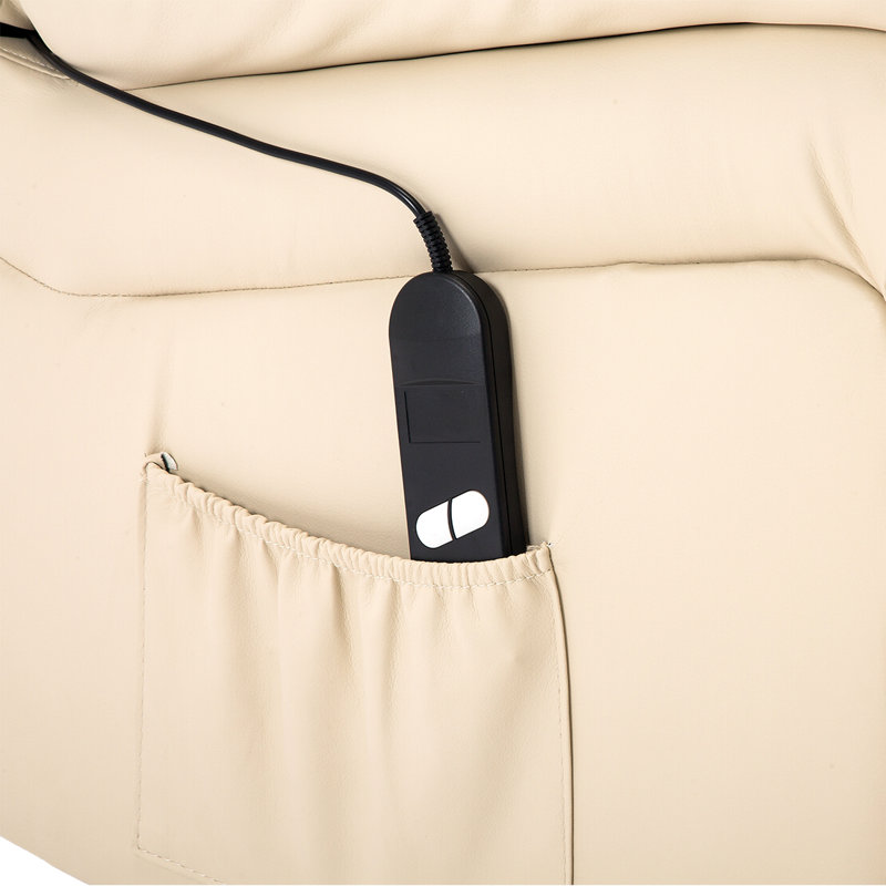 Lancashire 97cm Wide Lift Assist Standard Recliner, Cream