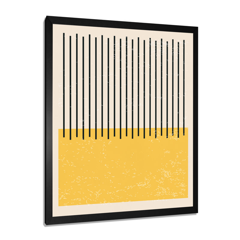 «Minimal Geometric Compostions», impression sur toile, H 20 po x l 12 po, Impression encadrée, Noir