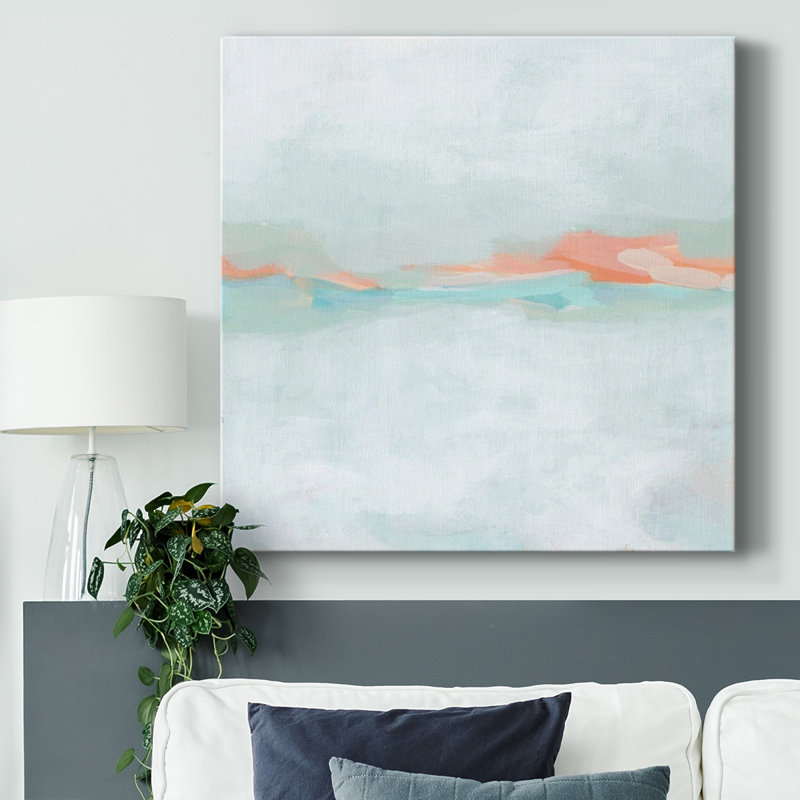 Toile tendue Coral Horizon I-Gallery, H 40 po x l 40 po