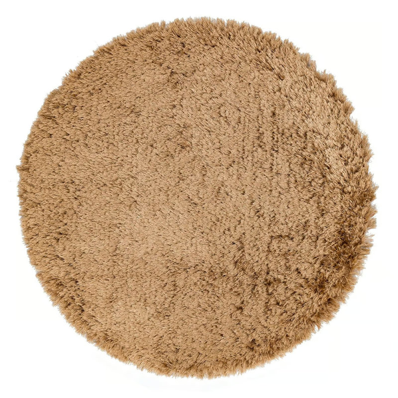 Tapis rond en coton Tulisia, Rond 3 pi 11 po