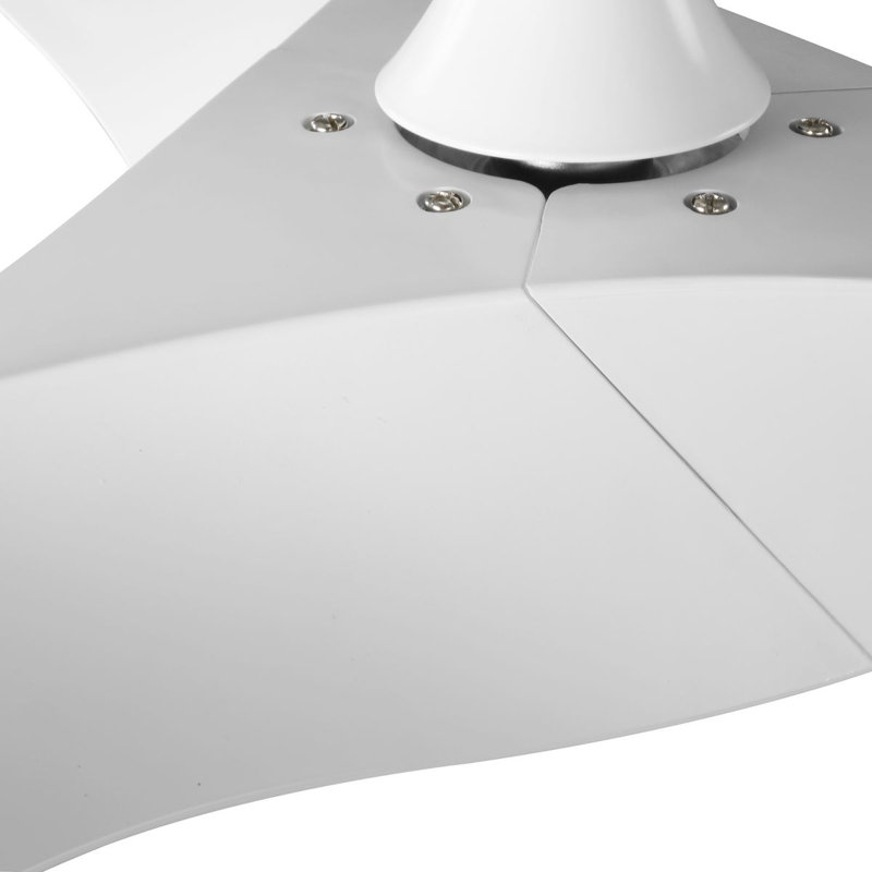 52'' Ceiling Fan with LED Lights, Satin White
