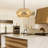 5 - Light Dimmable Bohemian Hand-Woven Rattan Drum Chandelier for Kitchen Island Living Room-1631299898