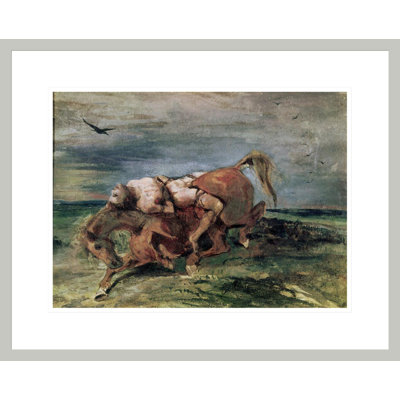 Mazeppa by Eugène Delacroix -Framed Giclee Print