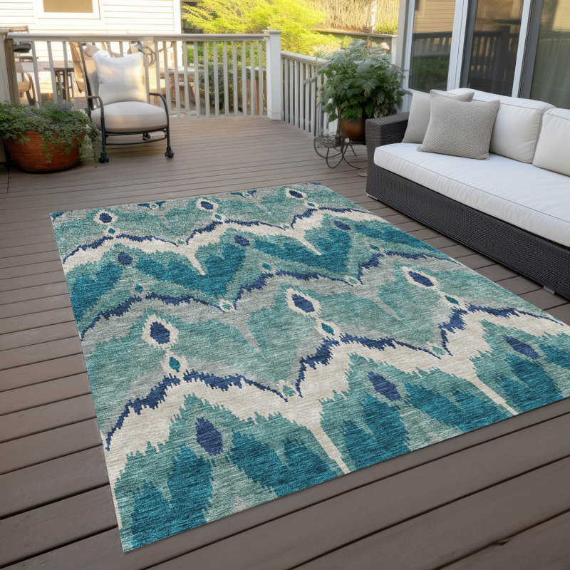 Tapis intérieur / extérieur Neysa, Rectangle 3 pi x 5 pi
