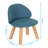 Wooden Upholstered Stool Linen Kids-1301236543