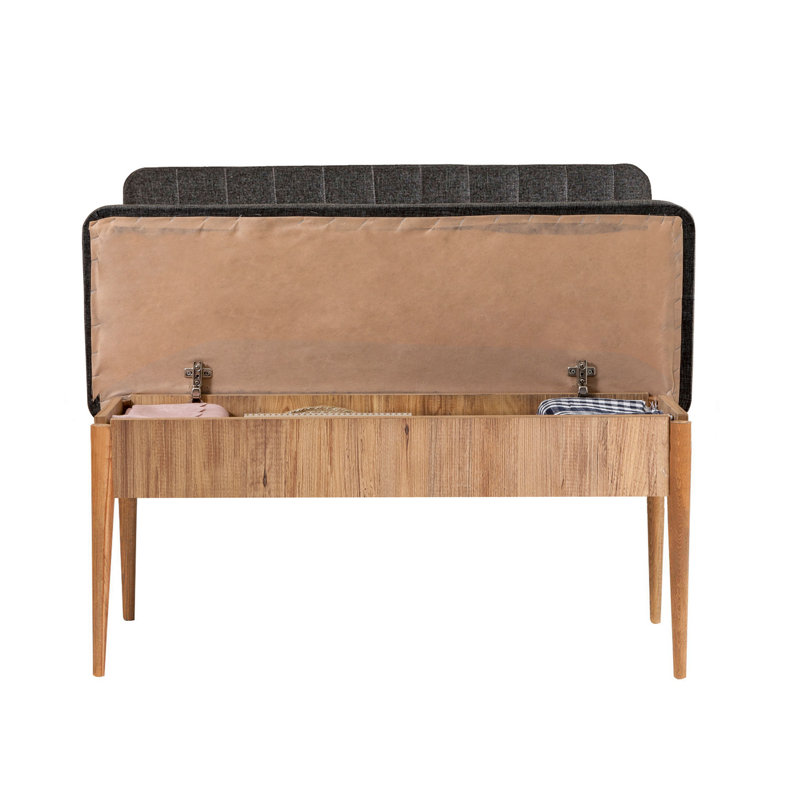 Banc rembourré Helle, Brown/Anthracite
