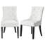 Chaise capitonnée beige rembourrée -580247409-665984343