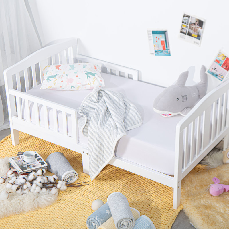 Fitted Crib Sheets, 100% Brushed Microfiber Crib Sheet for Standard Crib and Toddler Mattresses, 28 x 52 Inches - NTBAY