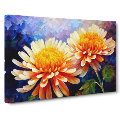 Chrysanthemum Flowers Vol.2 - Wrapped Canvas Print