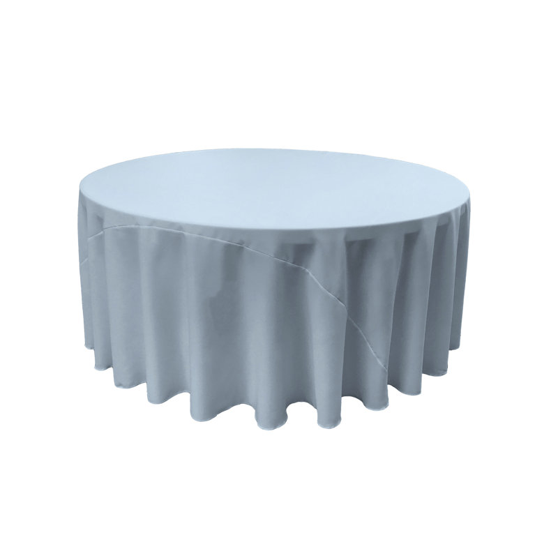 Solid Color Round Tablecloth - Basics by Wayfair™, Purple, 132" Round